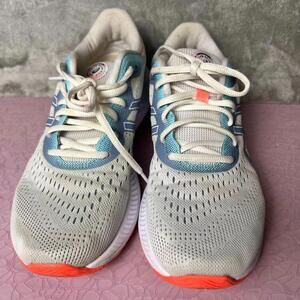 Asics Gel-Excite 8 Running Shoes Womens 9.5 Gray Logo Low Top Lace Up 1012B1573